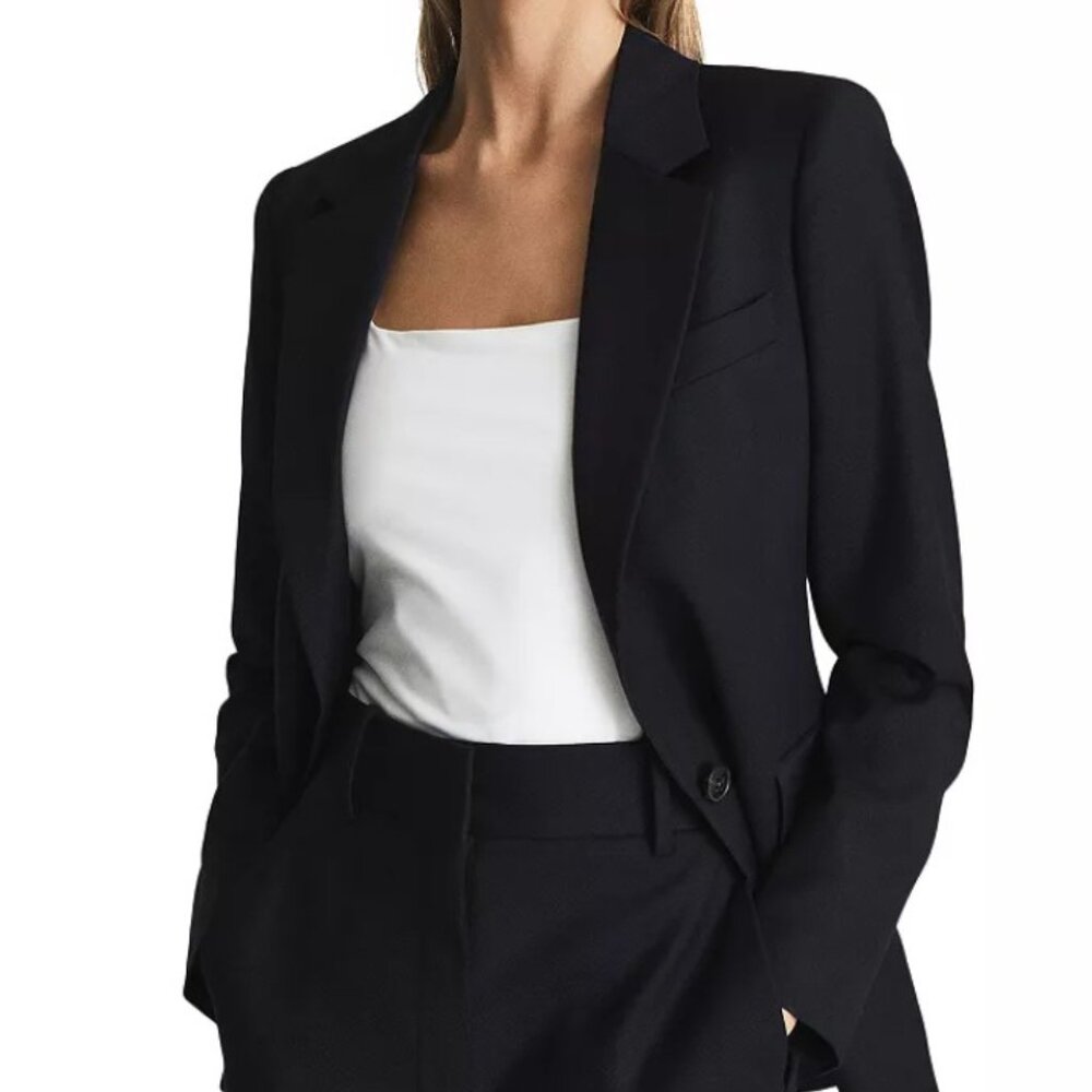 Reiss Haisley Blazer Navy Women's size 6 Like New